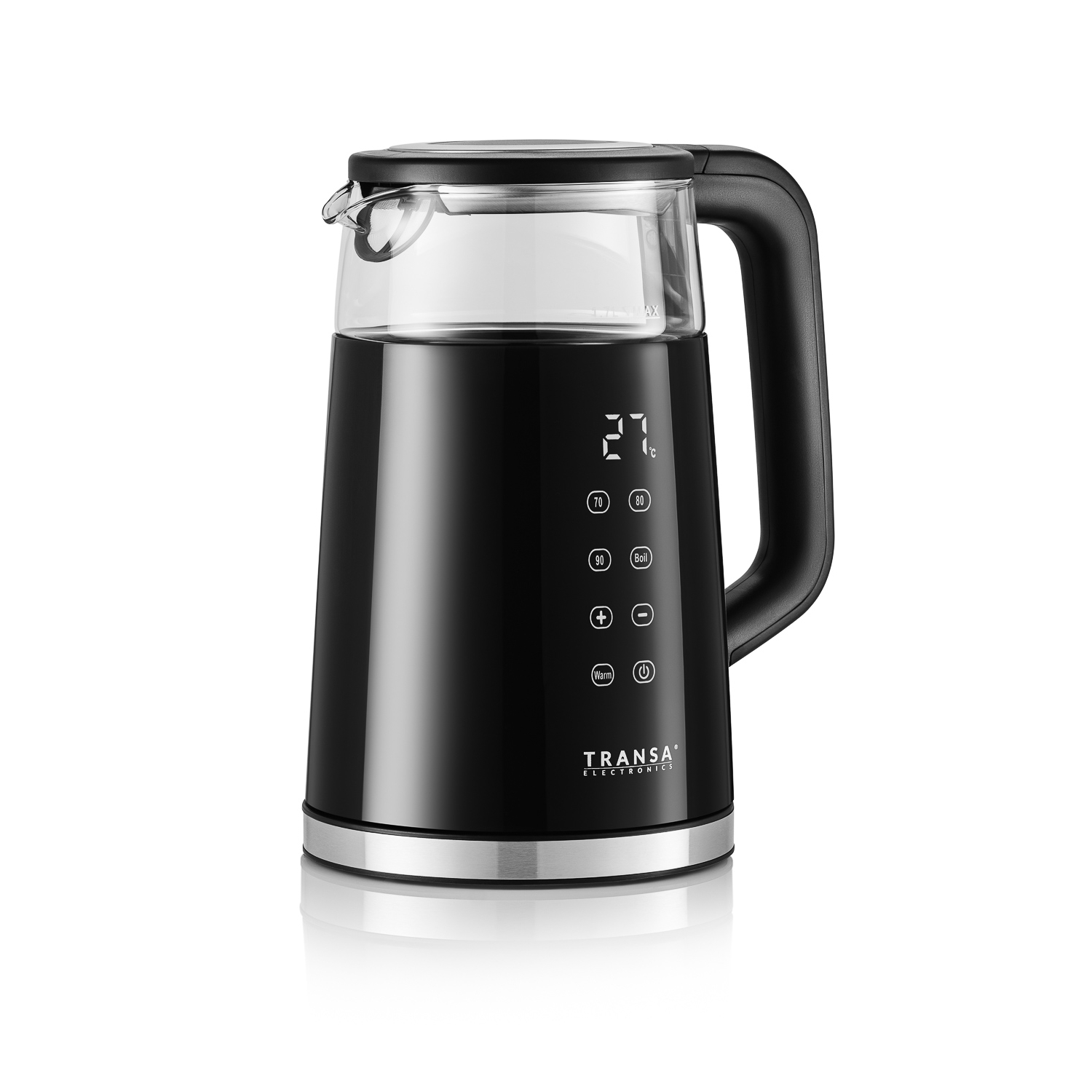 Regulacja temperatury 50°C–100°C w czajniku BoiLed Inox
